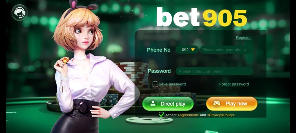 Bet 905 Game First Time Launch Screenshot