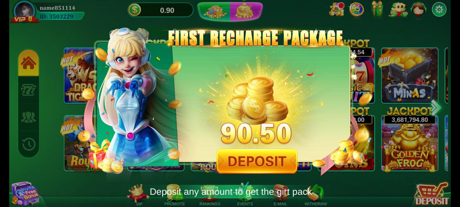 First Deposit Package Bet 905 App